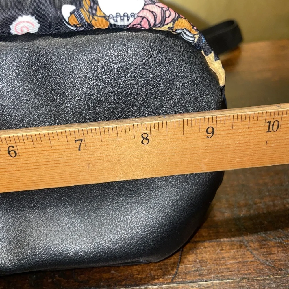 Bioworld Naruto Shippuden Ramen Ichiraku Noodle Bowl Pattern Black Mini Backpack